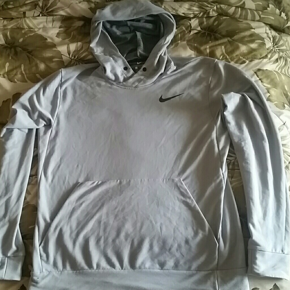 Silver Nike Dri-Fit Hoodie